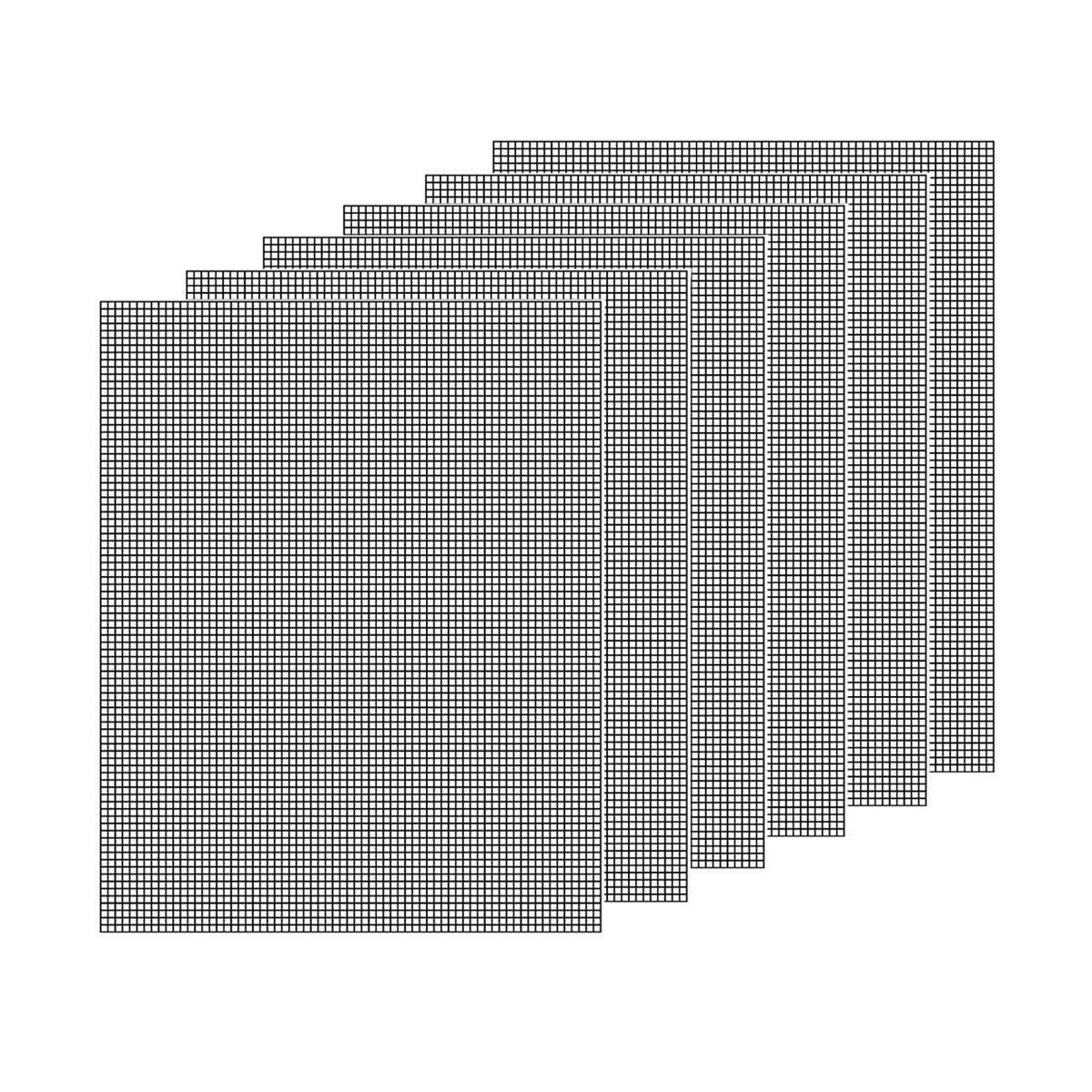 3/6/10PCS Non-Stick BBQ Grill Mat Mesh Liner Cooking Barbecue Sheet Baking Pad - 40X30cm-3PCS