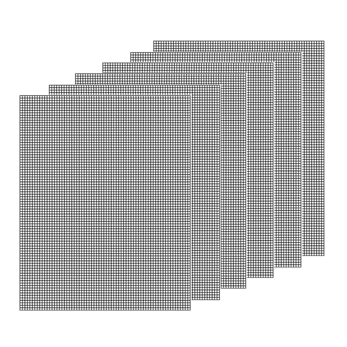 3/6/10PCS Non-Stick BBQ Grill Mat Mesh Liner Cooking Barbecue Sheet Baking Pad - 42X36cm-3PCS