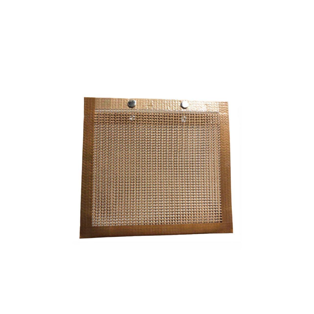 24x14CM BBQ Grilling Mesh Reusable Bag Outdoor Camping Barbecue Grill Mats Cooking Pads - Copper