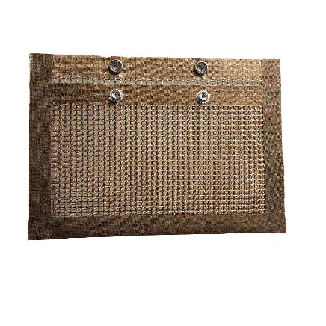 BBQ Mesh Grill Bag 27x22cm Non Stick Reusable Barbecue Grilling Basket Net - Copper