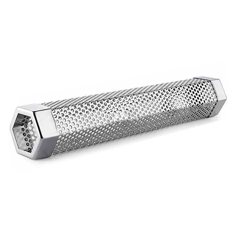Hexagon Bbq Smoker Tube Stainless Steel Grill Accessory Smoking Box Long Lasting - 6Inch