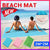 Sand Free Beach Mat Blanket Sand Proof Magic Sandless Sand Dirt & Dust Disappear - Blue