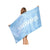 Sand Free XL Beach Towel + Bag Quick Dry Microfibre Compact Light Swimming - Stripe flamingo