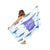 Sand Free XL Beach Towel + Bag Quick Dry Microfibre Compact Light Swimming - Stripe flamingo