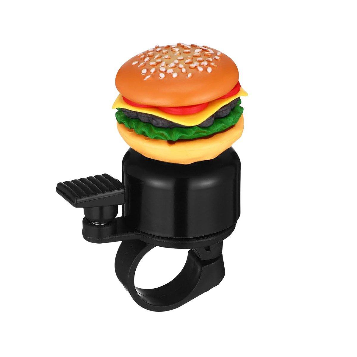 Cute Food Style Bicycle Bell Loud and Fun Handlebar Accessory - Hamburger