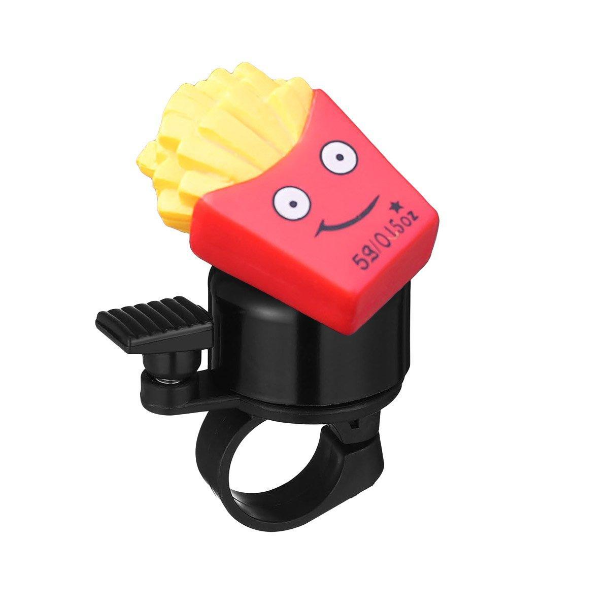 Cute Food Style Bicycle Bell Loud and Fun Handlebar Accessory - Hamburger