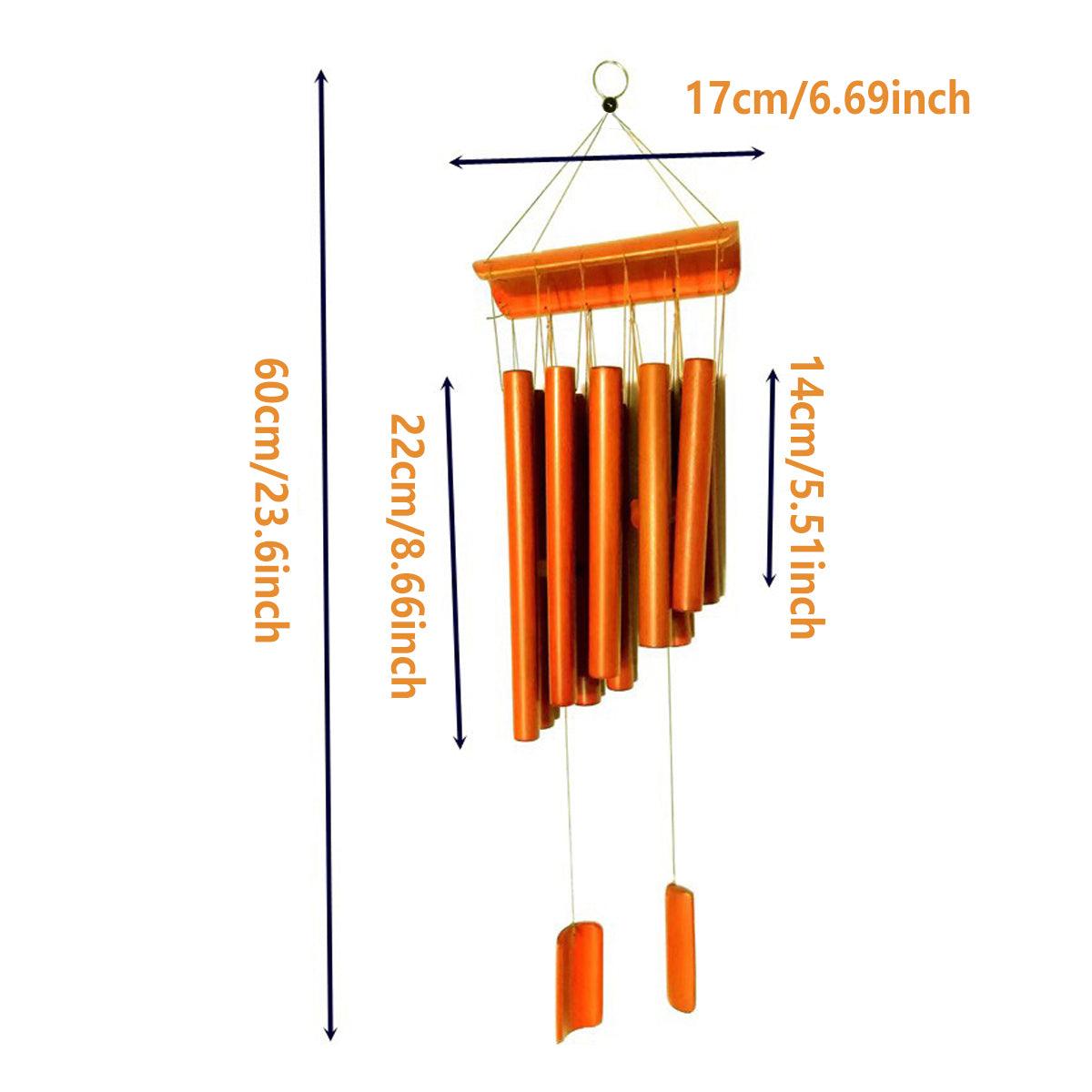 Home Bell Bamboo Hanging Decoration Wind Chime for Outdoor Garden Patio Decor