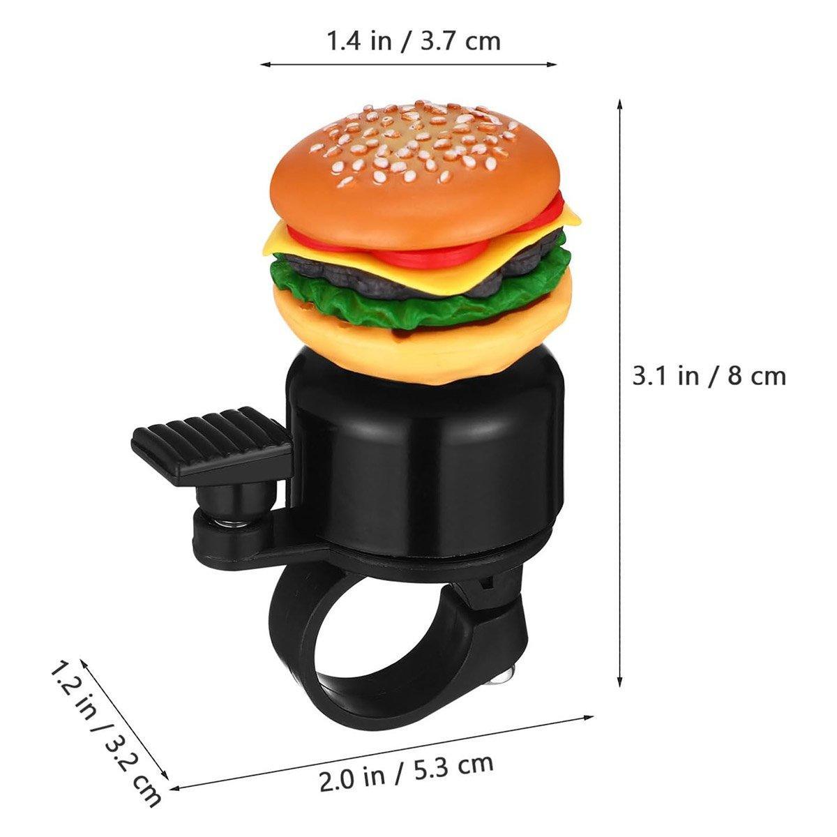 Cute Food Style Bicycle Bell Loud and Fun Handlebar Accessory - French fries