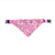 L Adjustable Pet Dog Bandana Collar Triangle Scarf For Puppy Cat Neckerchief - Pink