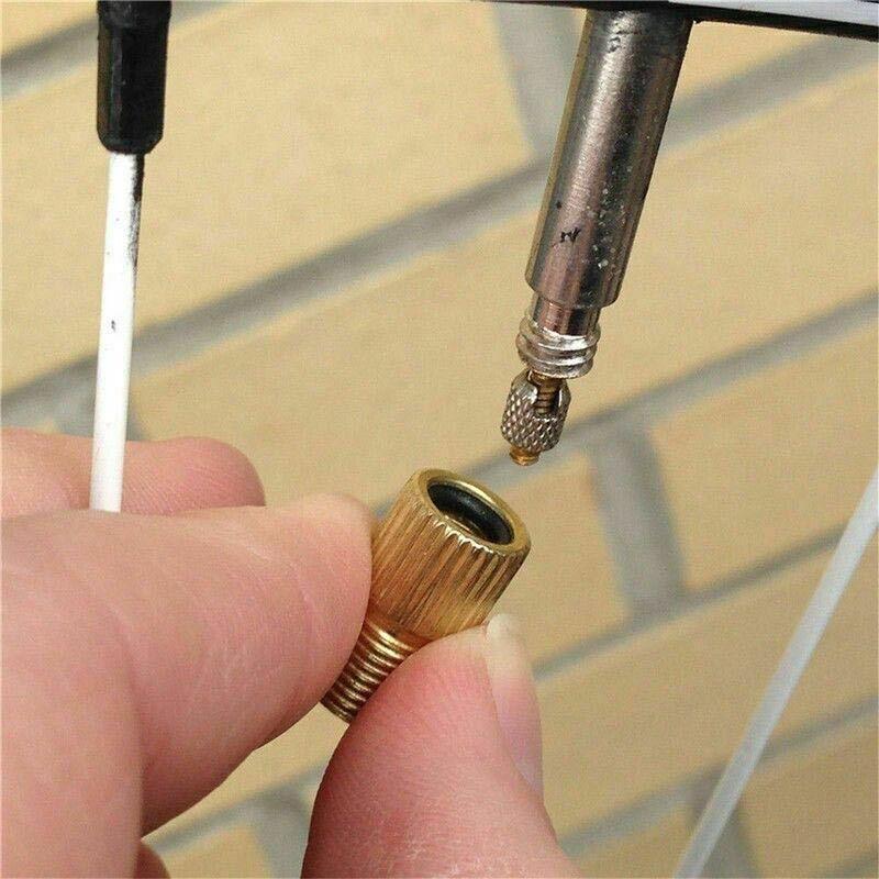 Bicycle Pump Adapters Converter Presta To Schrader Bike Valve Tyre Connector Au - 5PCS