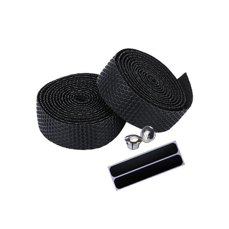 2X Thick Bicycle Handlebar Tape Bar Drop Wrap Mtb Road Bike Anti-Slip Punch - Green