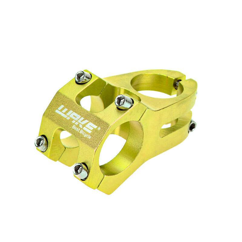 MTB Mountain Bike Handlebar Stem 31.8mm Aluminium Alloy Short Stem Cycling Part - Gold