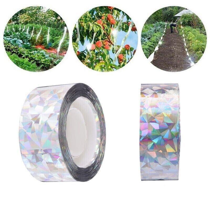 80m Reflective Bird Repellent Tape Double-Sided Flash Ribbon for Garden and Orchard