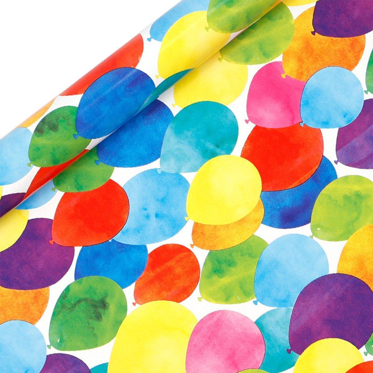 3 Pack Colorful Celebration with Premium Present Wrapping Paper - QQLW