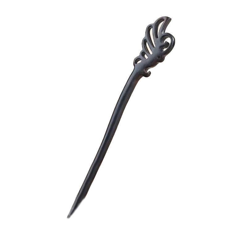 Retro Wooden Carved Hair Sticks Women Hairpin Barrette Chopsticks Accessories - F