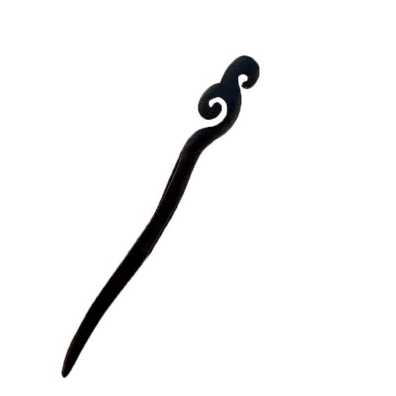 Retro Wooden Carved Hair Sticks Women Hairpin Barrette Chopsticks Accessories - F