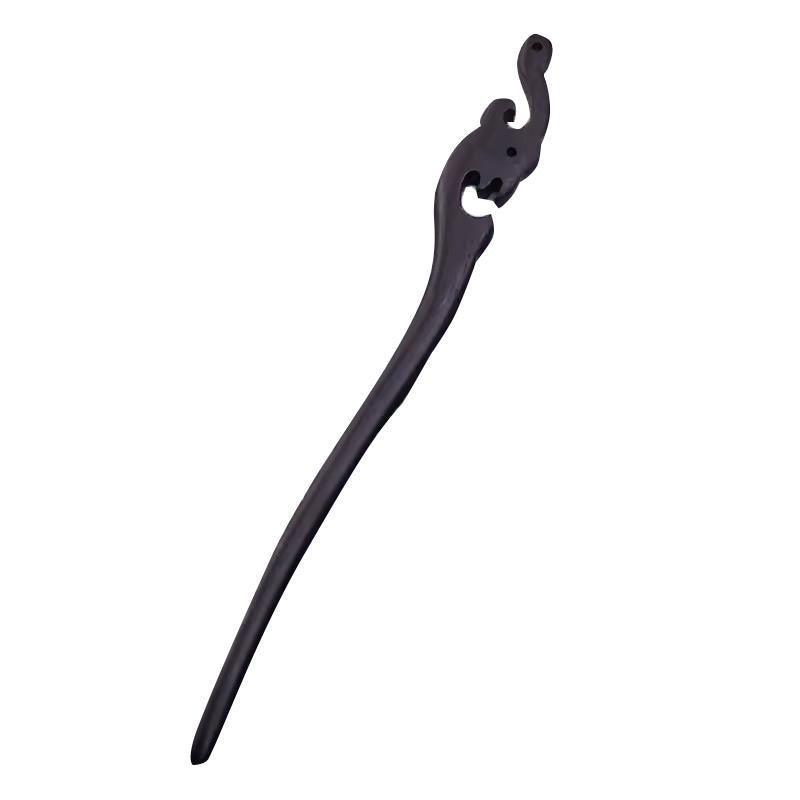 Retro Wooden Carved Hair Sticks Women Hairpin Barrette Chopsticks Accessories - F