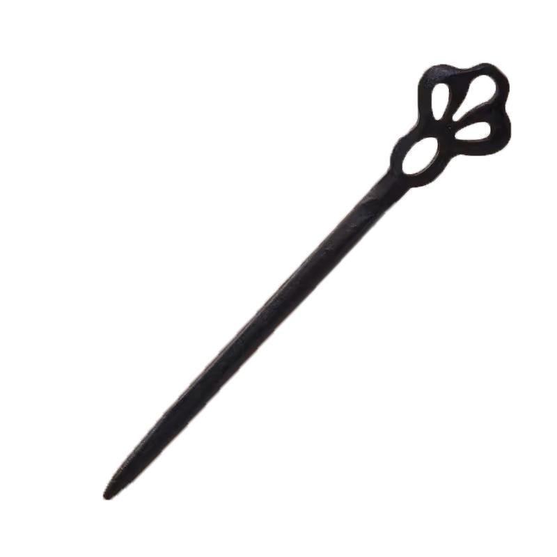 Retro Wooden Carved Hair Sticks Women Hairpin Barrette Chopsticks Accessories - F