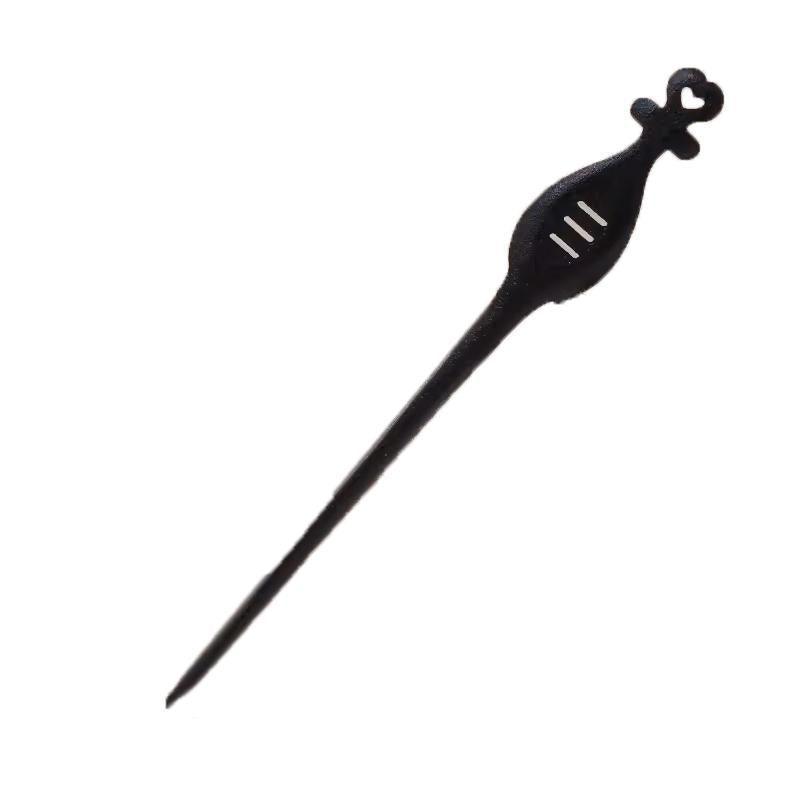 Retro Wooden Carved Hair Sticks Women Hairpin Barrette Chopsticks Accessories - F
