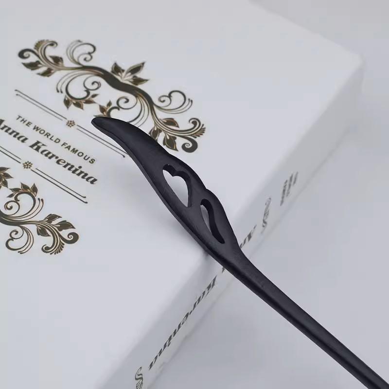 Retro Wooden Carved Hair Sticks Women Hairpin Barrette Chopsticks Accessories - I