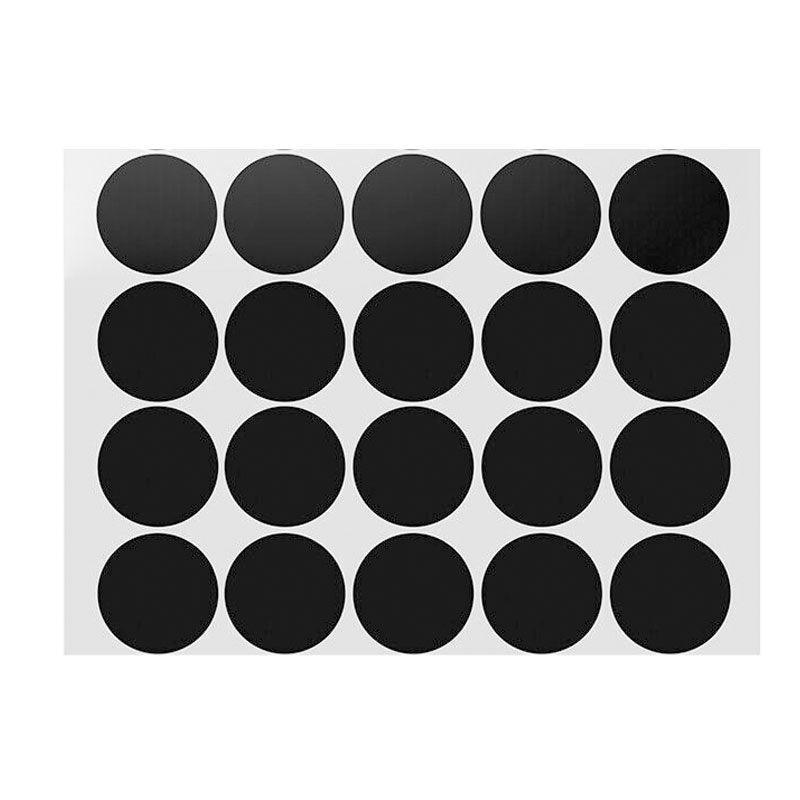 Black Assorted Sizes Colour Sticker Dots Adhesive Round Labels Circular Spot Scrapbook - 50mm*8 Dots