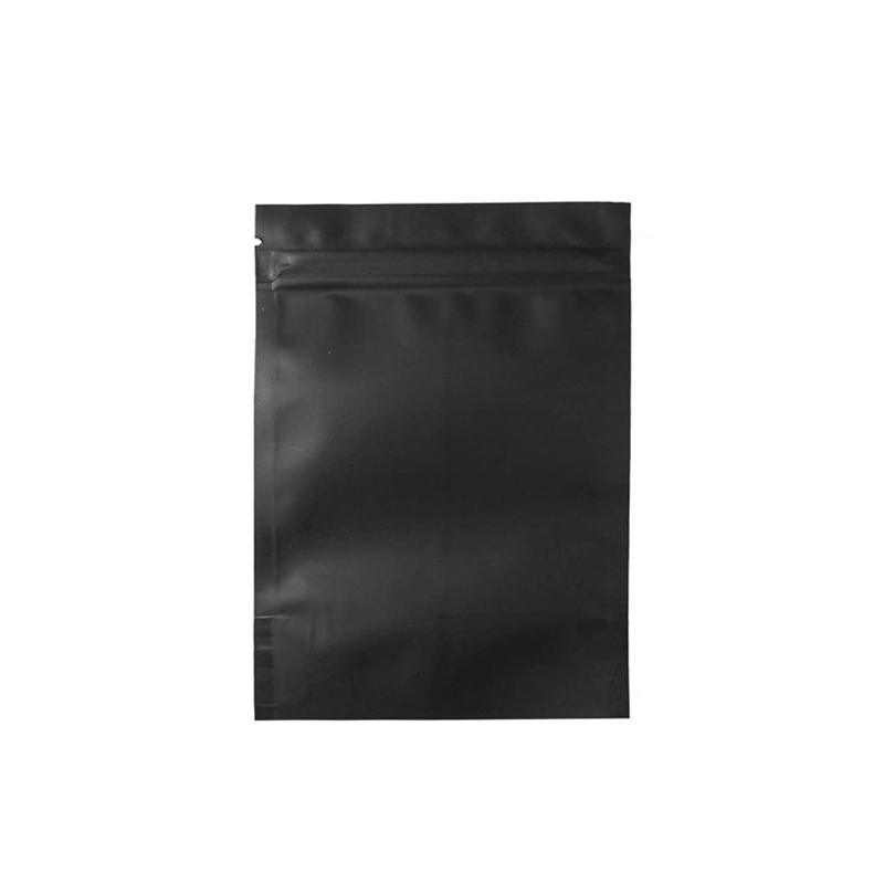 100PCS Black Aluminum Bag Mylar Foil Pouch Heat Sealer Food Storage Package Bags - 10x15cm