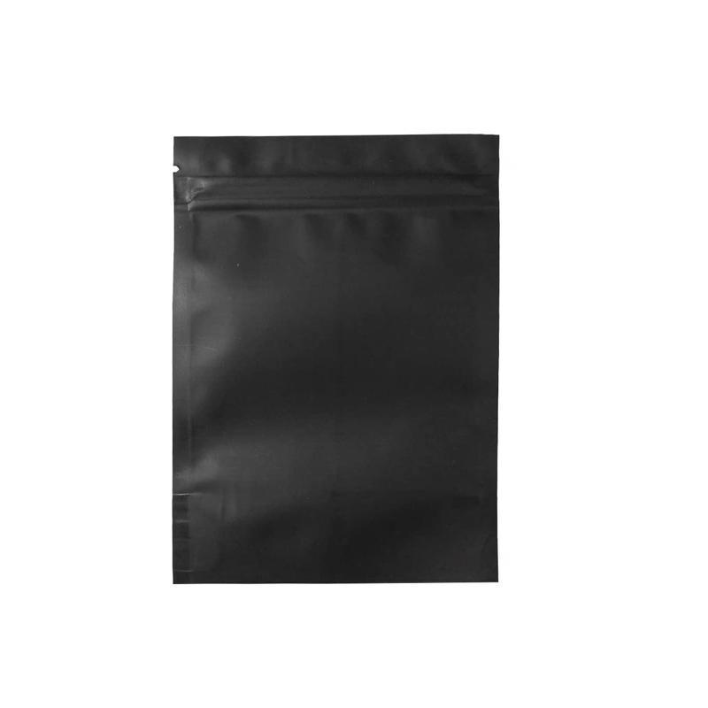 100PCS Black Aluminum Bag Mylar Foil Pouch Heat Sealer Food Storage Package Bags - 10x15cm