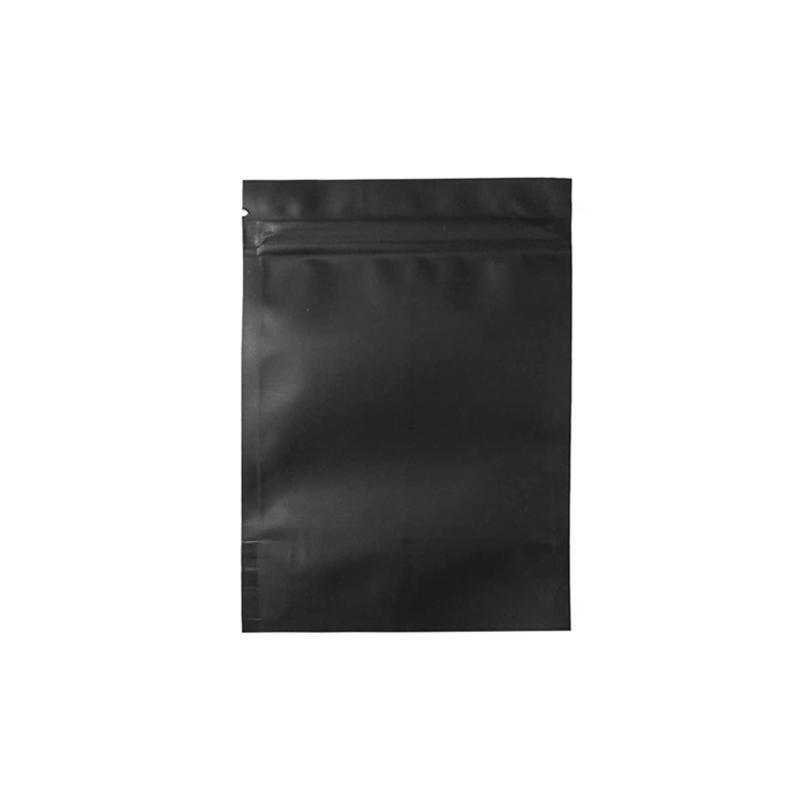 100PCS Black Aluminum Bag Mylar Foil Pouch Heat Sealer Food Storage Package Bags - 10x15cm