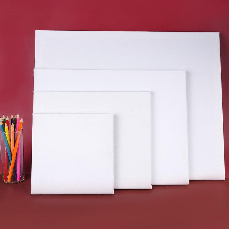 5x Artist Blank Stretched Canvas Canvases Art Large White Range Oil Acrylic Wood - 20*30CM