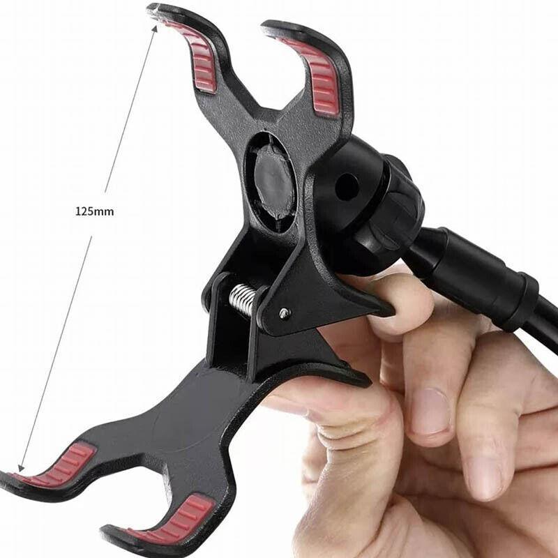 Adjustable Flexible Phone Tablet Holder with Clamp for Bed Desk Mount Use - Blue