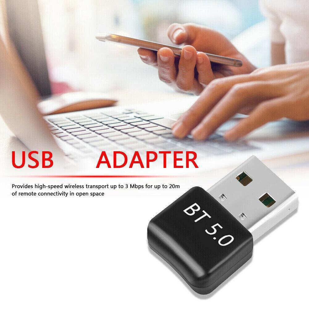 Bluetooth V5.0 Wireless USB Mini Dongle Adapter For Windows Laptop PC Universal