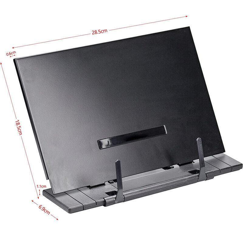 Portable Steel Book Stand Reading Desk Holder Tilt Adjustment Holder Bookstand