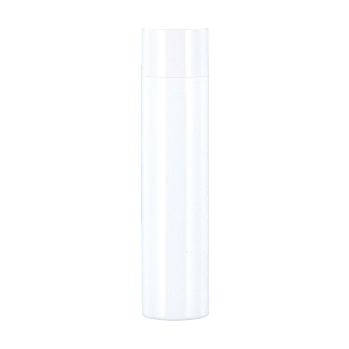 50/100/150ml Plastic Toner Lotion Bottles Refillable Travel Cosmetic Containers - White Lid + White Bottle - 100ml