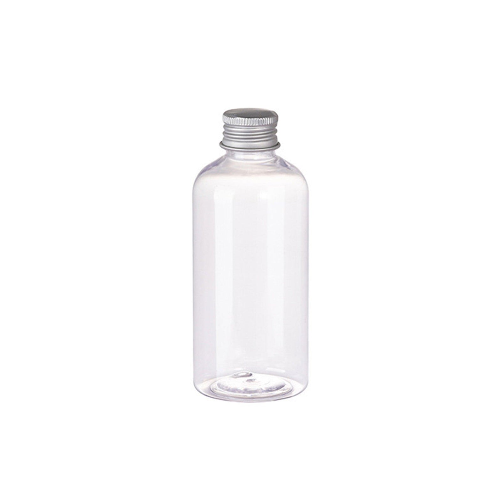 20pcs Brown Transparent Cosmetic Bottles with Aluminum Lids for Packaging - Brown-300ml