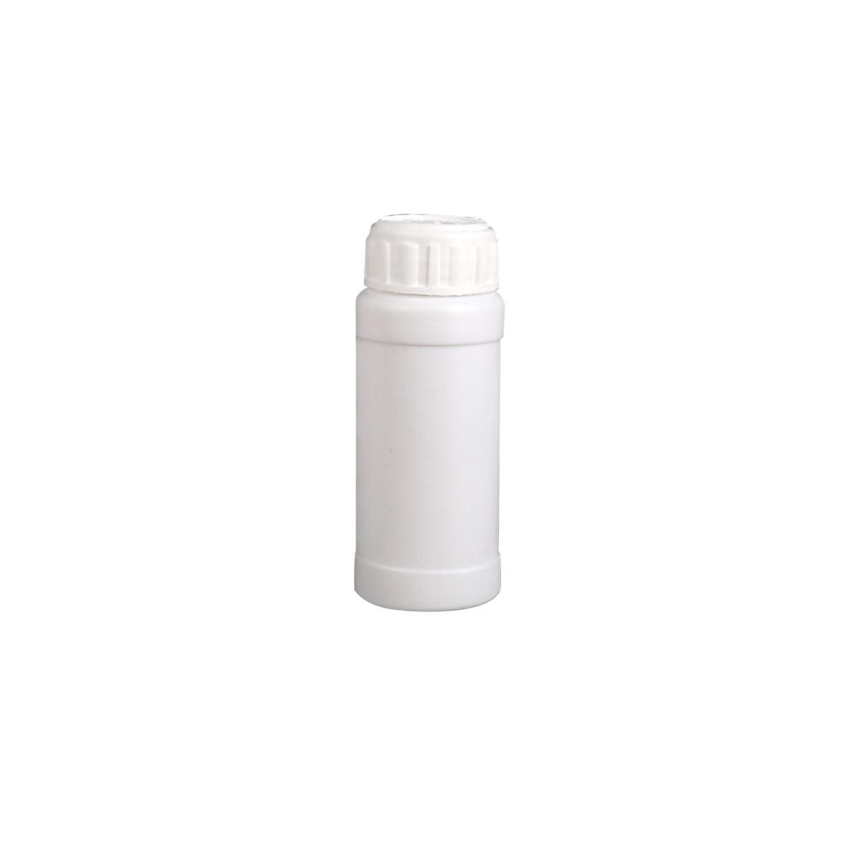 50pcs Chemical Bottle White Plastic Sample Reagent Bottles for Lab Storage - 200ml