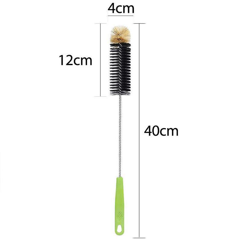 Long Bottle Cleaning Brush 40cm Nylon Wine Water Thermos Jar Scrubber