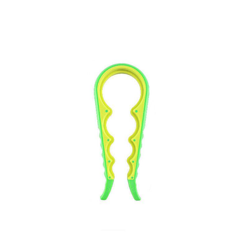Silicone Jar Can Opener Multi-Purpose Lids Cap Arthritis Bottle Opener Easy Grip - Orange