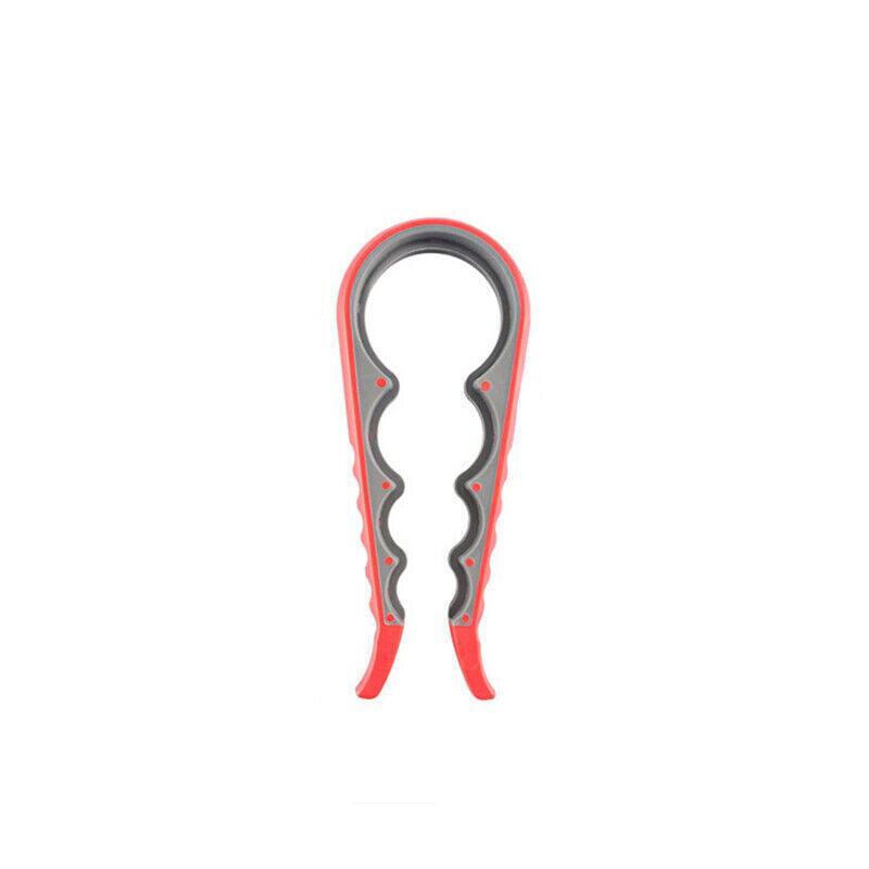 Silicone Jar Can Opener Multi-Purpose Lids Cap Arthritis Bottle Opener Easy Grip - Orange