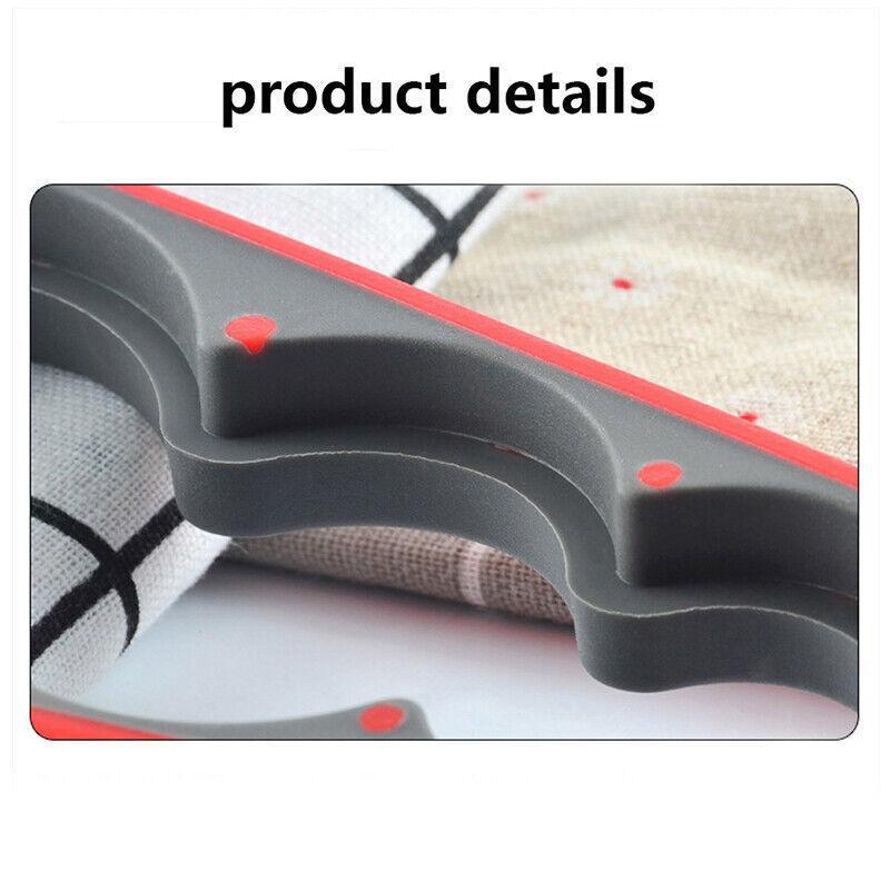 Silicone Jar Can Opener Multi-Purpose Lids Cap Arthritis Bottle Opener Easy Grip - Red