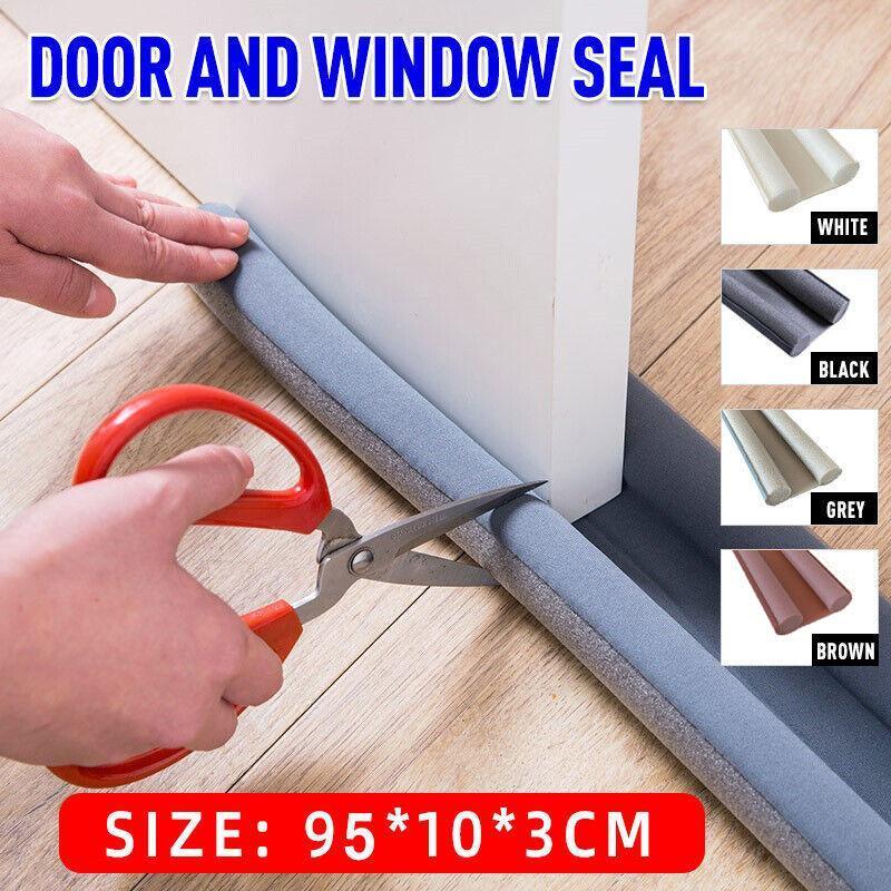 New Door Bottom Sealing Strip Guard Wind Dust Threshold Seals Draft Stopper Au - Brown
