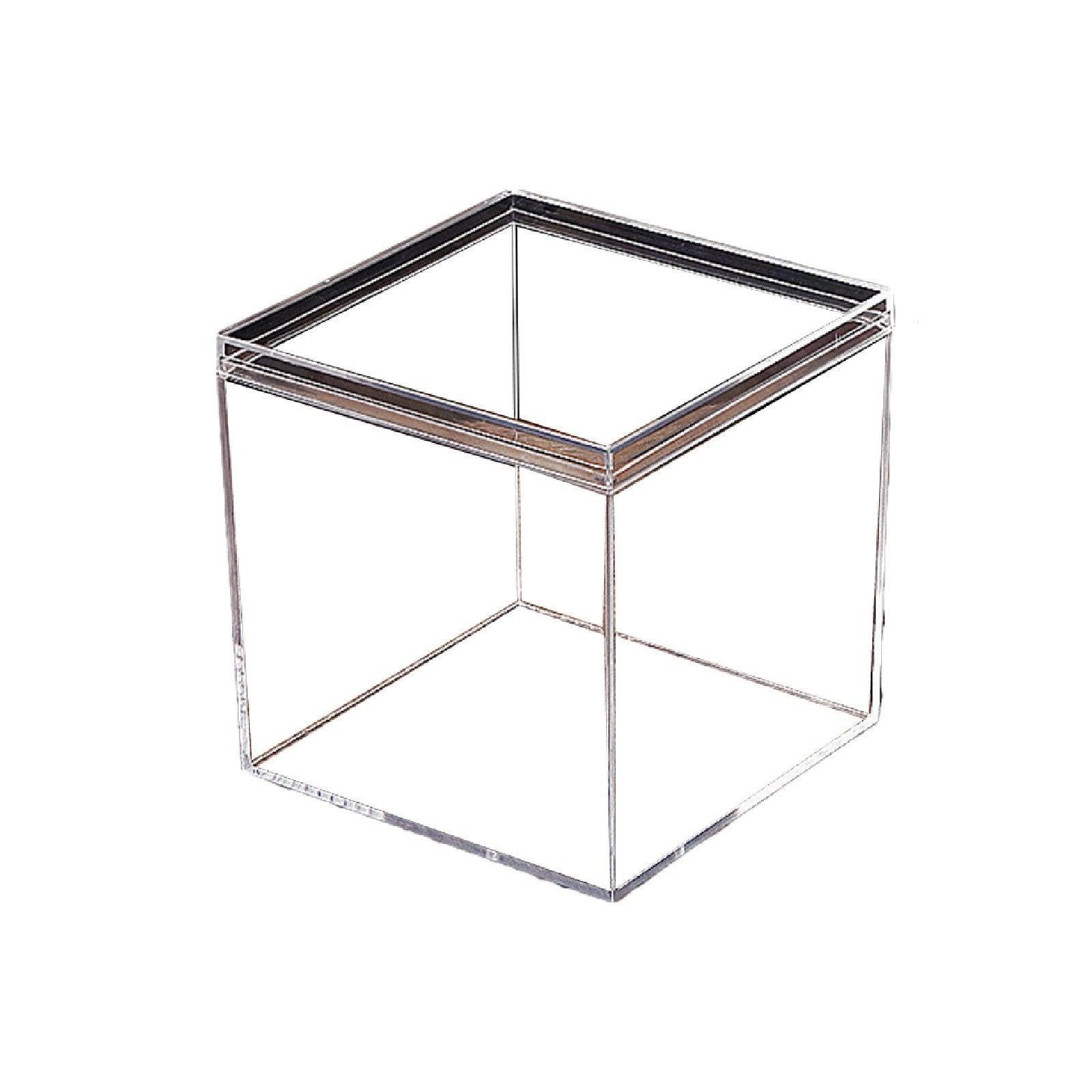 10pcs Clear Acrylic Plastic Boxes Square Storage Containers for Food  Small Item - 10pcs-85-85-85