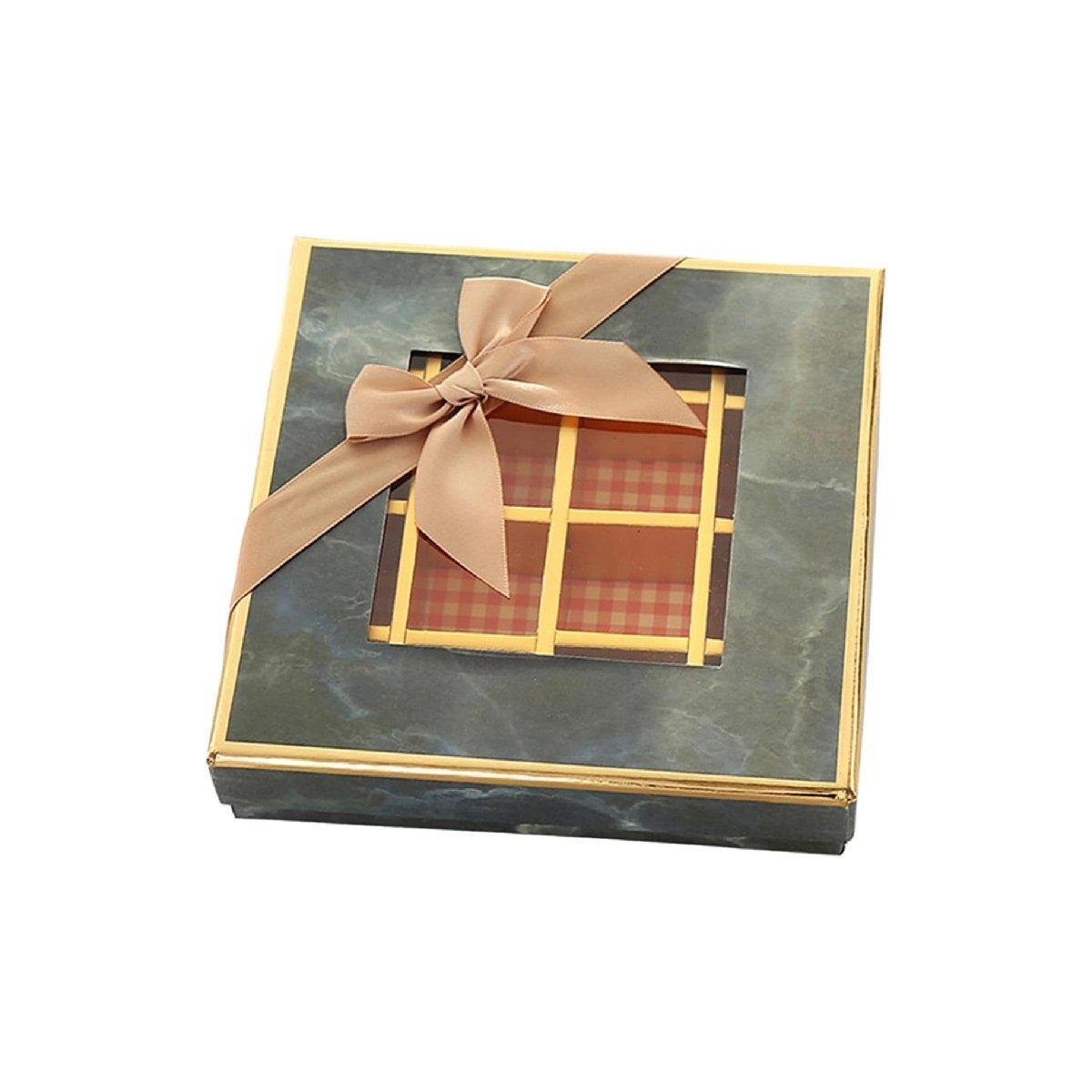 25X Valentines Day 9/12Grids Chocolate Box Gourmet Desserts Gift Display Window - Tiffany 9Grids-12-12-4-25pcs