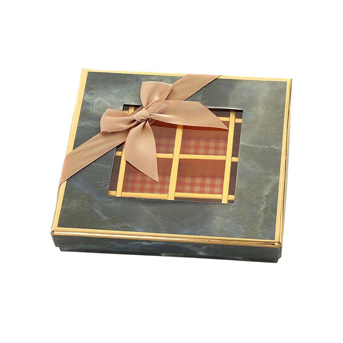 25X Valentines Day 9/12Grids Chocolate Box Gourmet Desserts Gift Display Window - Tiffany 9Grids-12-12-4-25pcs