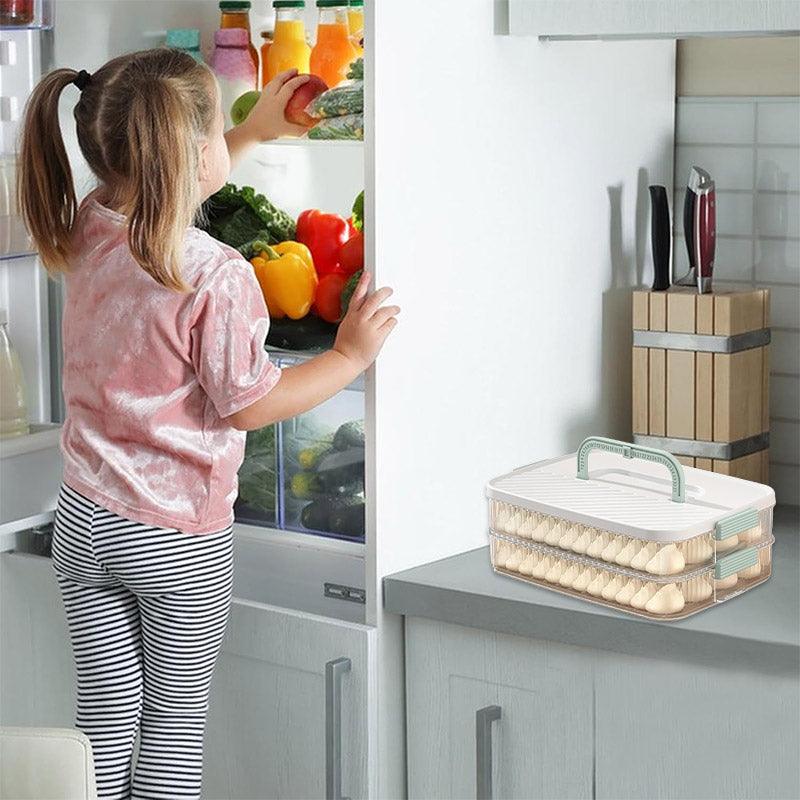 Multi Layer Dumpling Storage Box Refrigerator Freezer Organizer for Wonton