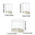 2pcs Clear Acrylic Display Case Transparent Box for Collectibles Dolls Figures - L