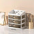 3Layer Cosmetic Organiser Storage Drawer Case Makeup Box for Home and Bathroom