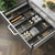 Kitchen Cabinet Drawer Cutlery Tray Utensil Organiser Insert Divider Storage - 41x10cm