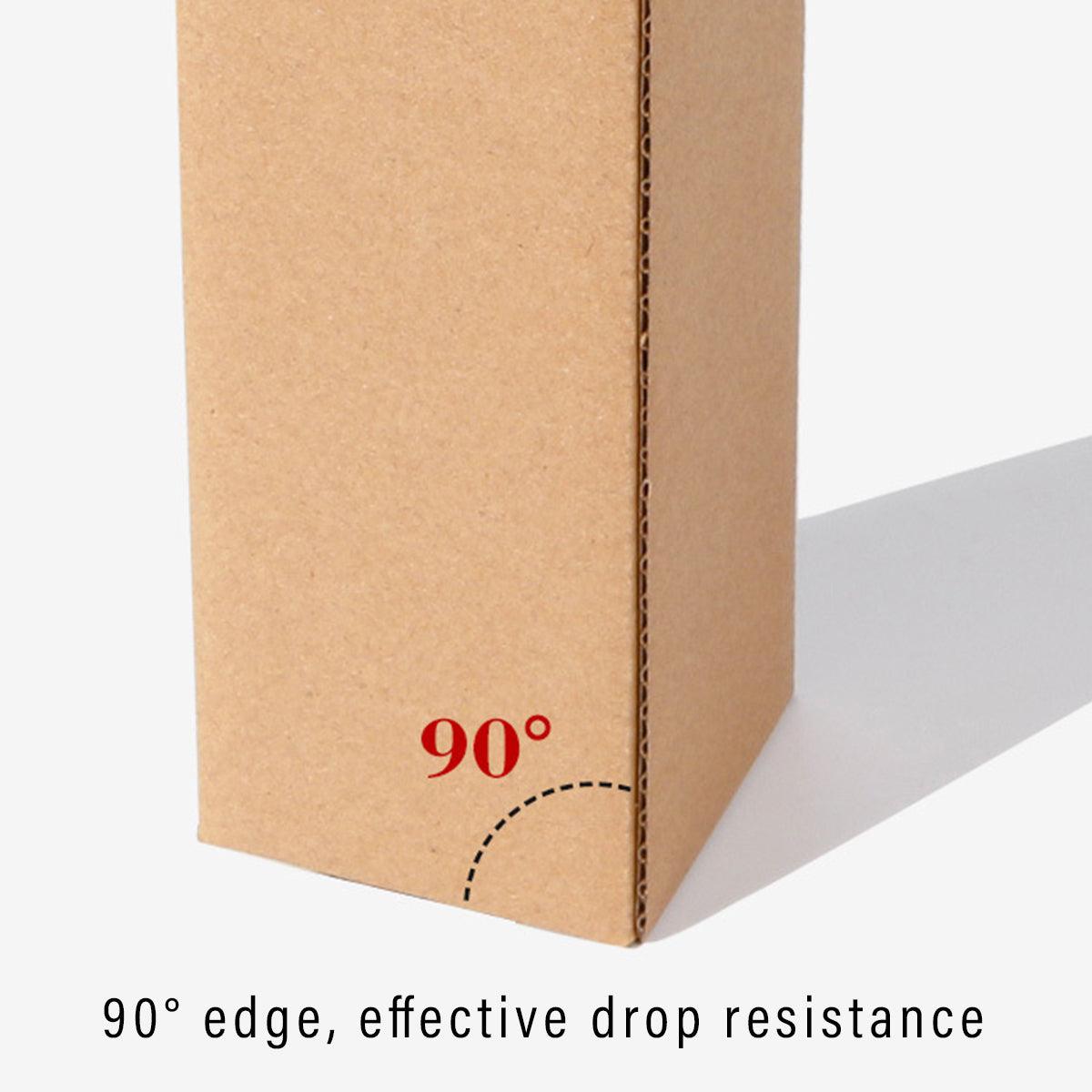 50pcs Long Strip Carton Flat Square Durable Shipping Boxes for Packaging Storage - 6.5cm x 6.5cm x 28cm