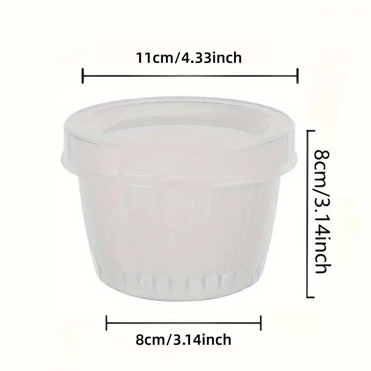 5pcs Plastic Storage Containers with Lids Refrigerator Organizer Box for Kitchen