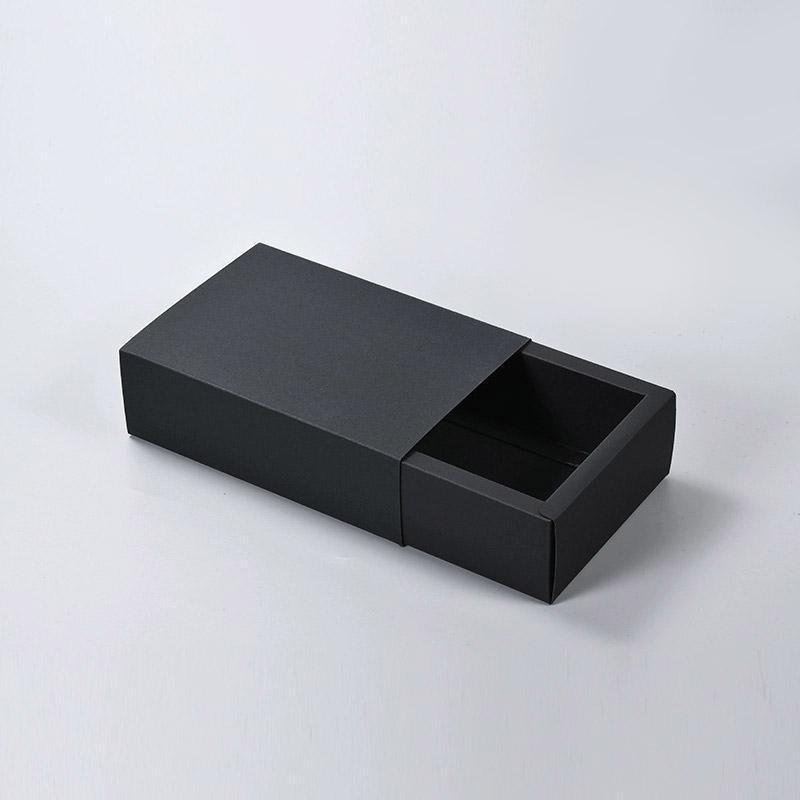 25X Black Kraft Paper Drawer Jewelry Package Necklace Bracelet Gift Package box - 18.5*13.5*3-25pcs